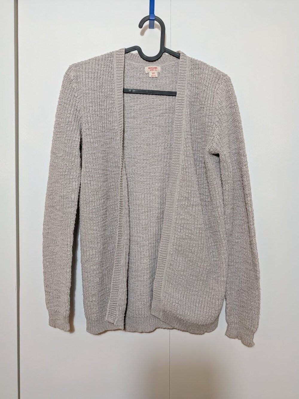 Cozy Gray Mossimo Open-Knit Cardigan